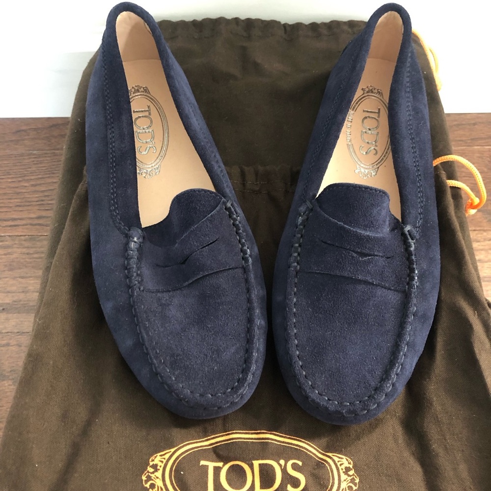 Tods loafers Navy size 6